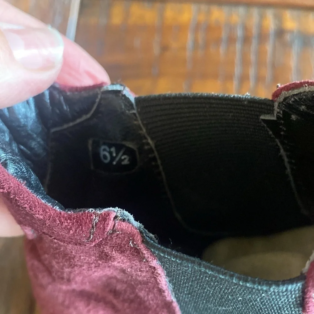 Stephane Kelian Paris burgundy wine suede booties - Picture 7 of 16